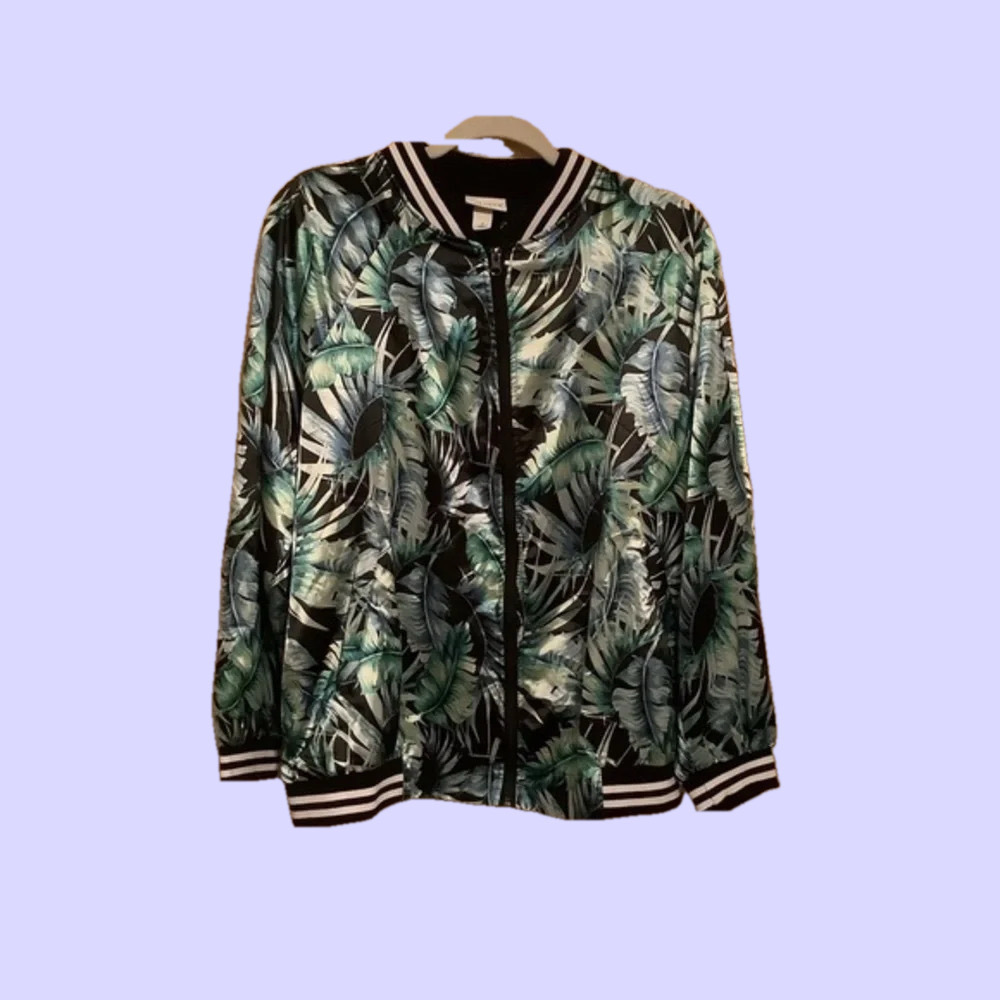 AVA VIV~TROPICAL JACKET~ NWOT~Lightweight~ XL